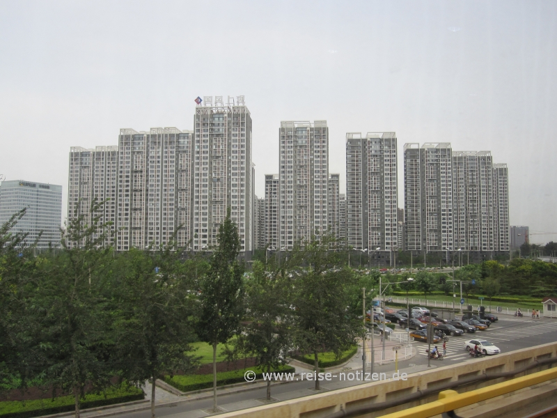 Plattenbau in Peking - so weit das Auge reicht