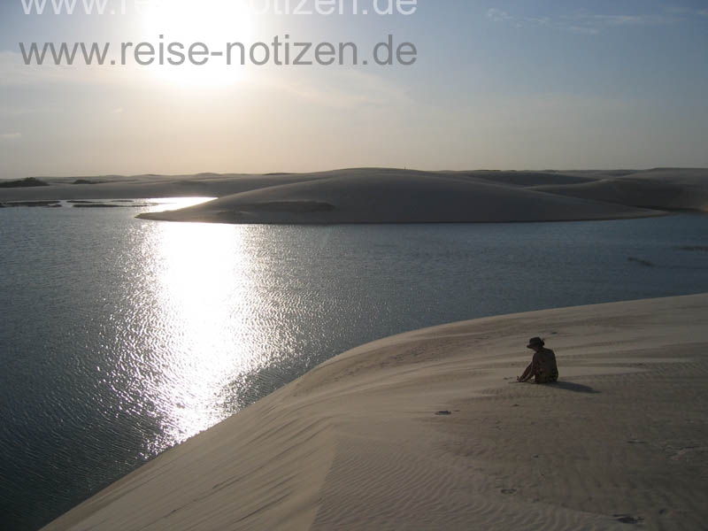 Wunderschöne Süßwasser Seen im NP Lencois Maranhenses, Brasilien - Bild von Reise-Notizen.de