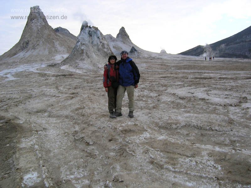 Die Cones auf der Caldera-PLatte des Oldoinyo Lengai 