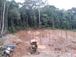 Baustelle mitten im Naturschutzgebiet