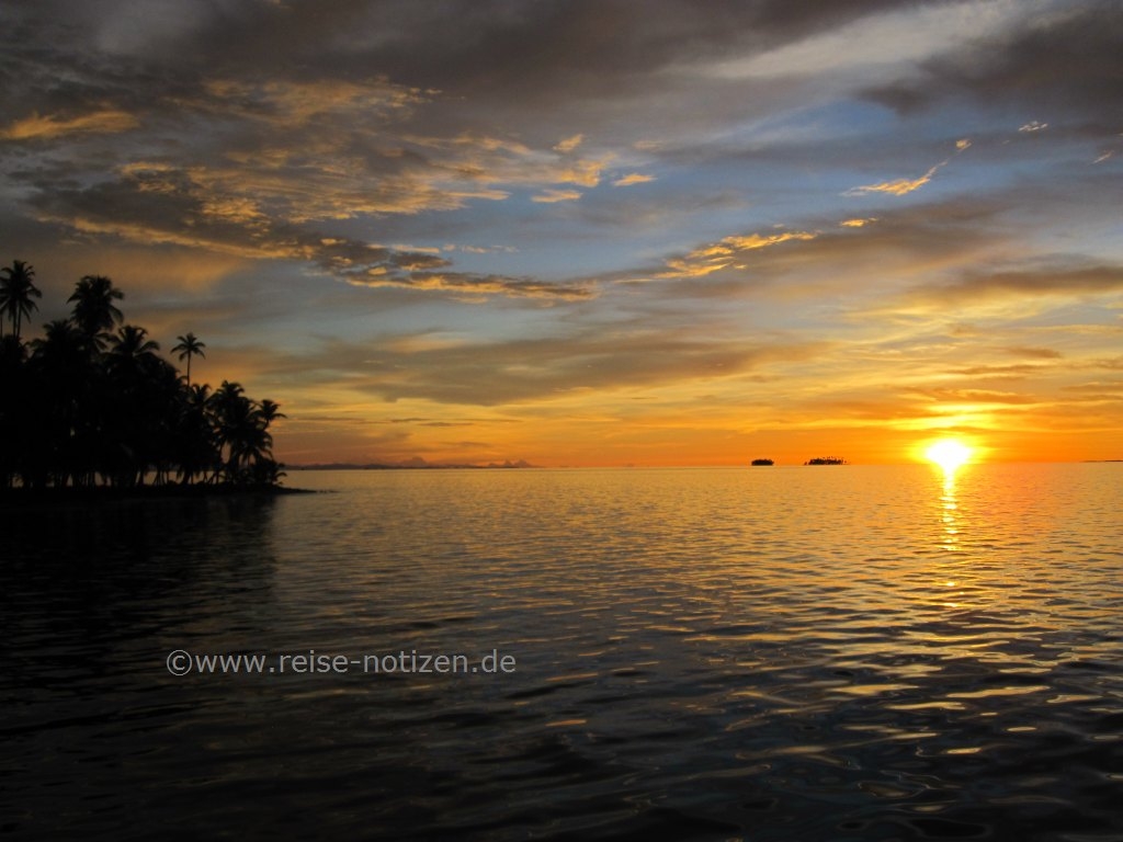 Sonnenuntergang in den San Blas